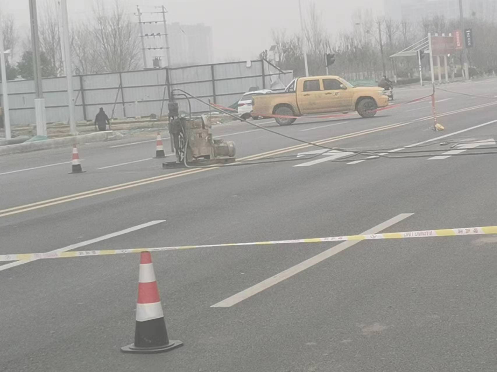 莲湖公路路基沉陷注浆